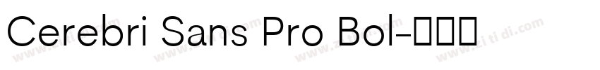 Cerebri Sans Pro Bol字体转换